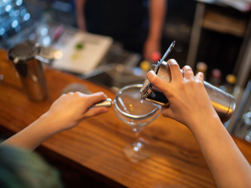 making cocktails at home